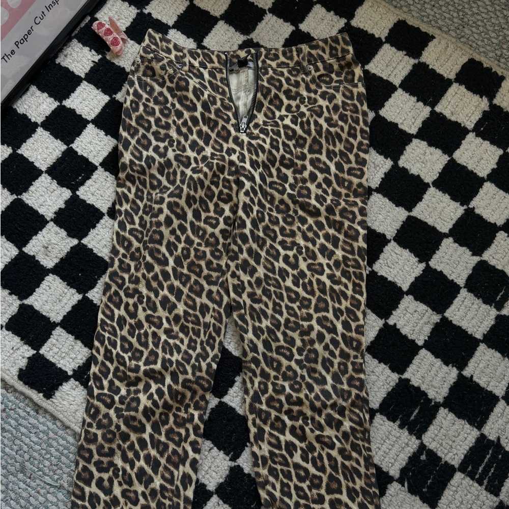 Leopard cheetah pants
